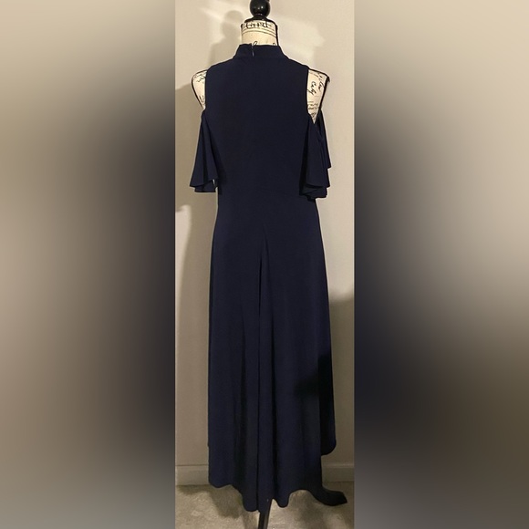 NWT Kensie Cold Shoulder Flutter Sleeve High-Low Dress - Picture 5 of 15